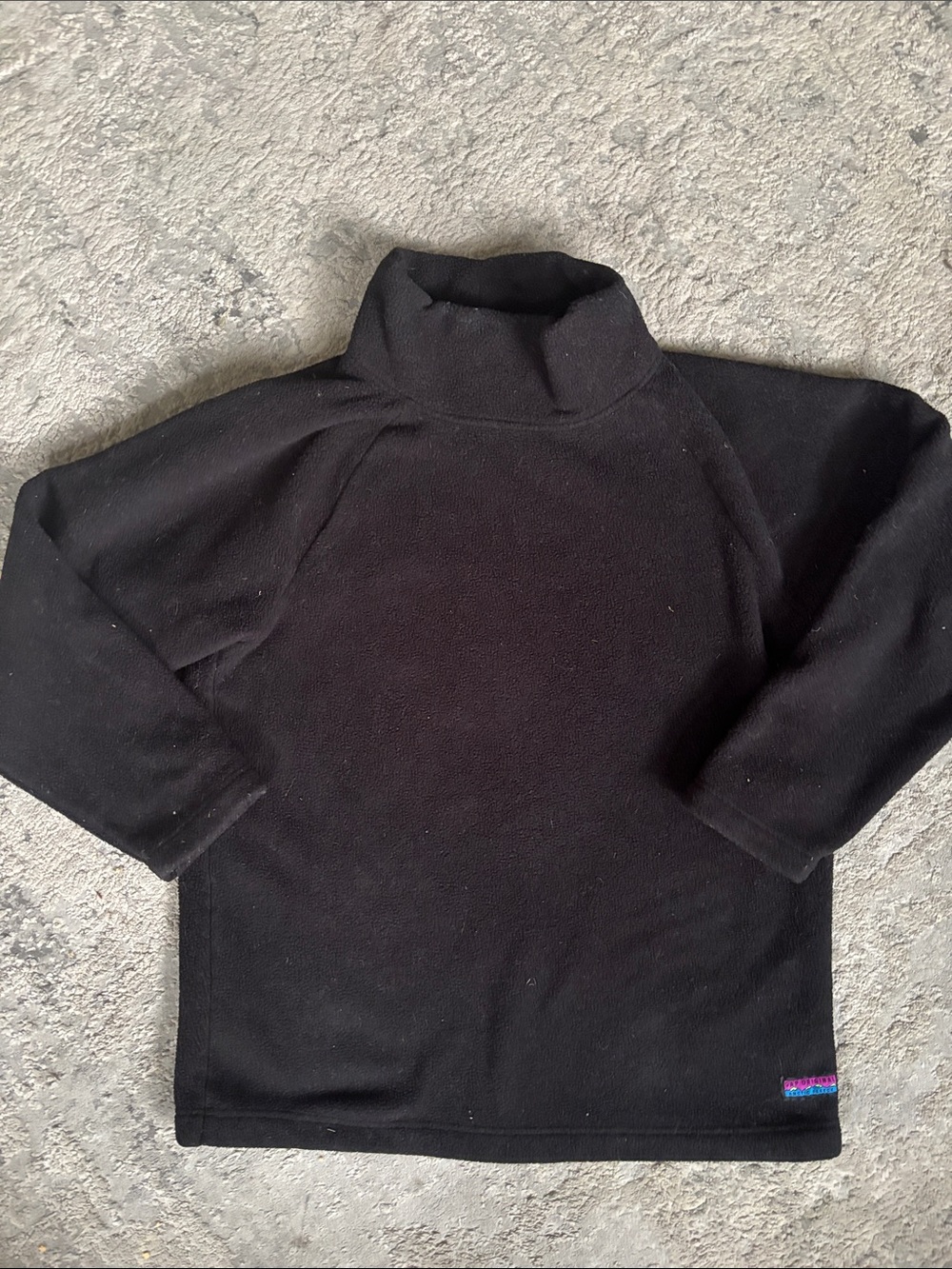Vintage 90s GAP artic fleece Men's Black Turtleneck Fleece Pullover